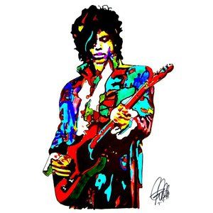 Prince Singer Guitar Pop Rock Music Poster Print Wall Art 18x24